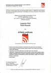 «Atrad certificate»